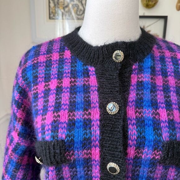 Vintage Amanda Smith Classic Mohair Blend Cardigan L - Picture 2 of 7